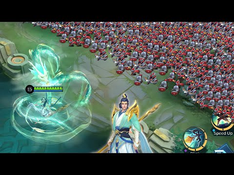 Empyrean Collector Zilong 500% Attack Speed build vs 1000 minions  ( Unlimited Dragon Build )