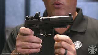 Video: Sig Sauer P320 X-Series 9mmx19 4.7 tum 17rd Romeo1Pro