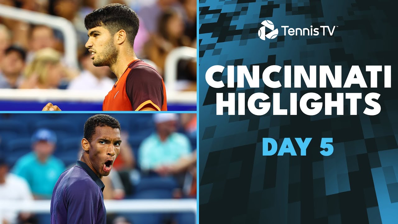 Alcaraz & Monfils Clash; Draper Battles Auger-Aliassime | Cincinnati 2024 Day 5 Highlights