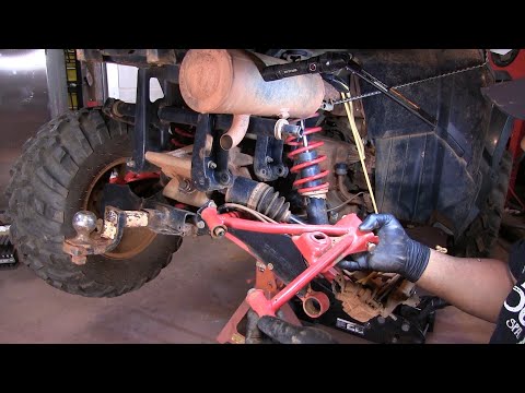Polaris ATV Rear Bushing Kit Installed