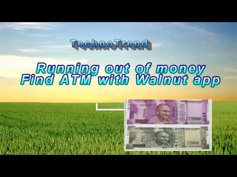 Running out of money- get the Walnut app now to find ATM