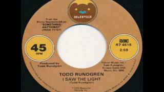 Video thumbnail of "Todd Rundgren - I Saw The Light (1972)"