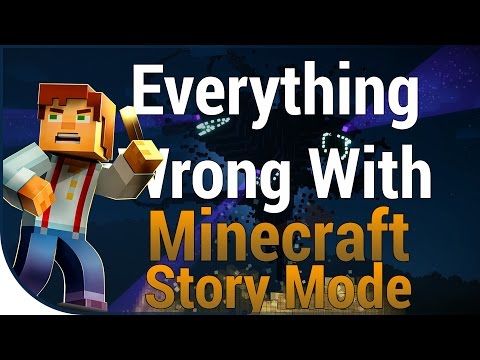 GAME SINS | Everything Wrong With Minecraft Story Mode [Eps. 1-4]