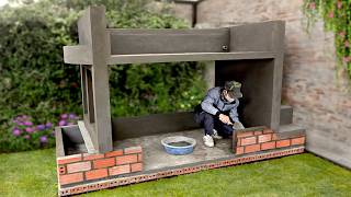 A masterpiece from cement | Build aquarium bunk bed