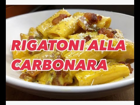 RIGATONI ALLA CARBONARA - CUCINANDOMELAGODO
