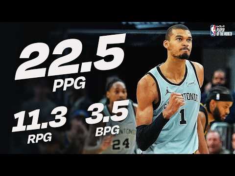 Victor Wembanyama Named @kia Western Conference Player of the Month for February