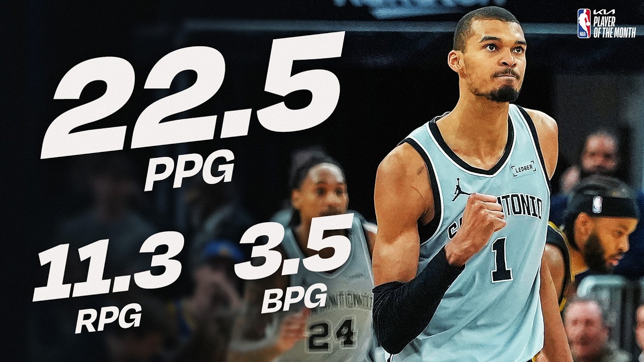 Victor Wembanyama Named @kia Western Conference Player of the Month for February