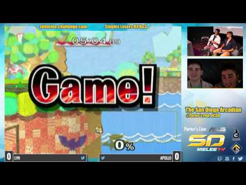 The San Diego Arcadian - Lyn (Falcon) vs Apollo (Fox) SSBM Losers R4 - Melee