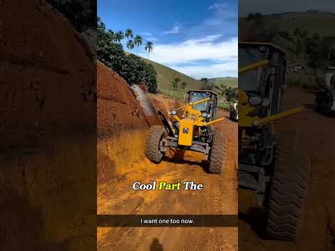 Fixing Roads With One Giant Blade?#MotorGrader#HeavyEquipment#RoadMaintenance