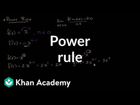 Power Rule Video Applying The Power Rule Khan Academy