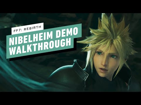 Final Fantasy 7 Rebirth Demo Gameplay Walkthrough - Nibelheim