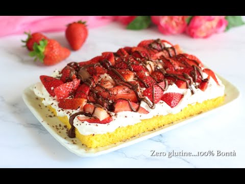 Hai 1 uovo e fragole fresche? Prepara questa deliziosa e veloce TORTA furba alle fragole e panna