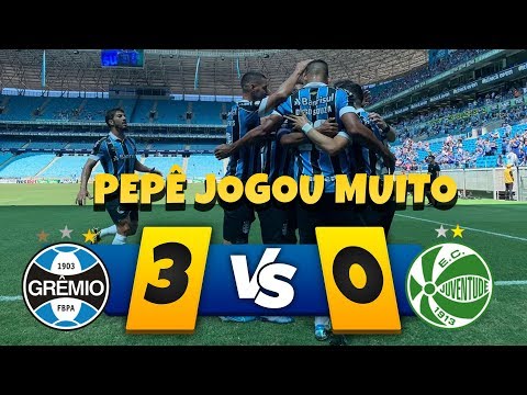 GRÊMIO 3 X 0 JUVENTUDE - MELHORES MOMENTOS E GOLS!