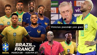 Fred makes a big move on Brazil playing tomorrow vs France, Vinicius promises to play a great mat...