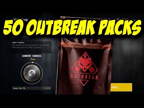 Rainbow Six Siege All 50 OUTBREAK PACKS OPENING R6 Legendary Epic Rare Elite Uniform