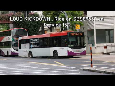 [SBST] LOUD KICKDOWN , Ride on SBS8955T on Service 154. Scania K230UB Euro V Batch 1