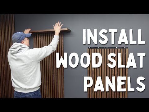 How to Install Wood Slat Wall Panels