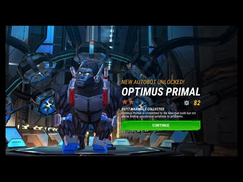 [*/\*] Transformers: Earth Wars - Unlock Autobot OPTIMUS PRIMAL (2 STAR)