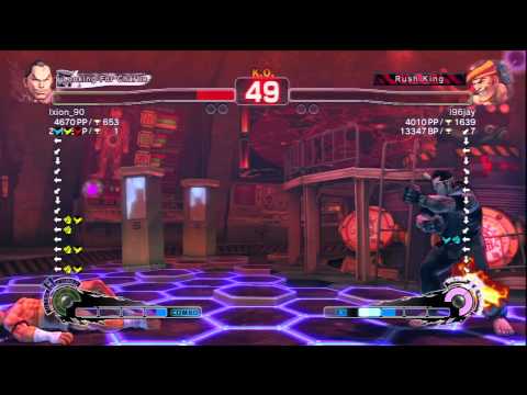 Ixion_90 [Dan] Vs i96jay [Adon] SSF4 AE Ranked Matches - PSN