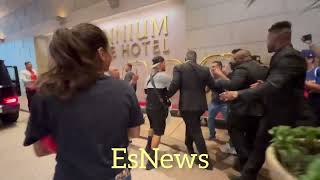 Wild scene fans lose it when the spot ryan garcia watch this!!!