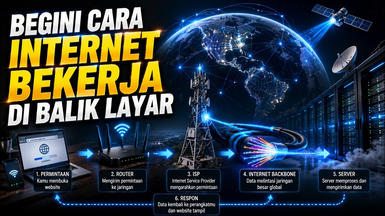 Begini Cara Internet Bekerja di Balik Layar