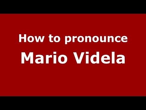 How to pronounce Mario Videla (Spanish/Argentina) - PronounceNames.com