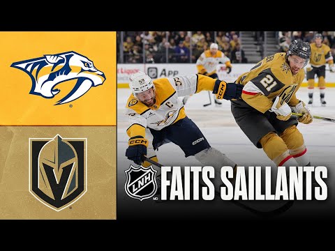 Predators vs Golden Knights 31/12/25 | Faits saillants