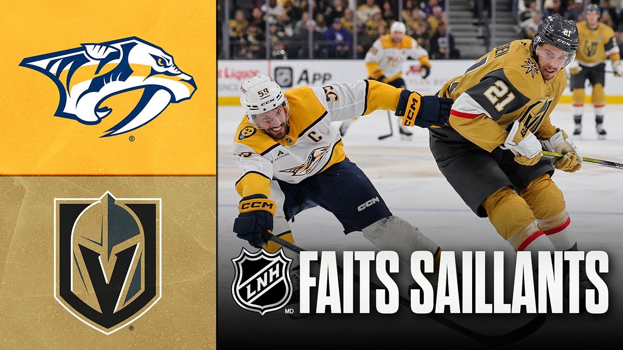 Predators vs Golden Knights 31/12/25 | Faits saillants