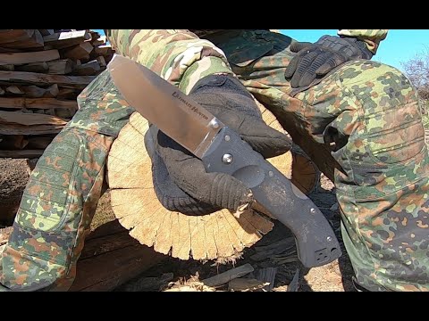 COLD STEEL ULTIMATE HUNTER - KNIFE DESTRUCTION TEST - UNTIL IT BREAKS - CPM S35VN - TORTURE REVIEW