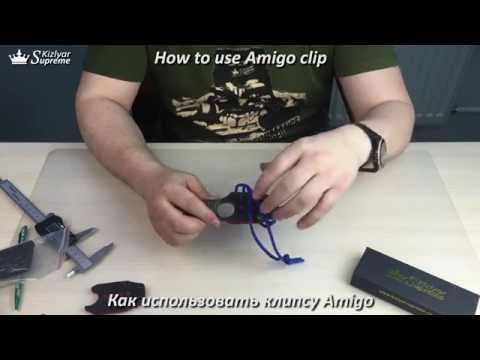 Как использовать клипсу Amigo / How to use Amigo clip (Kizlyar Supreme)