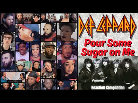 REACTION COMPILATION | Def Leppard - Pour Some Sugar on Me | First Time Mashup
