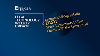 Lawmatics +1 Trick: Send Agreements to MULTIPLE Clients with the SAME Email!