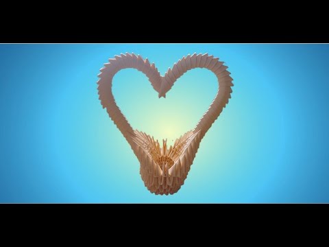 3D Origami Heart Basket Tutorial