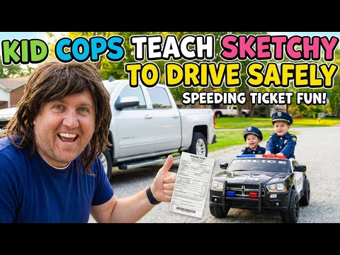Little Heroes Ryan and Smalls Teach Sketchy how to Drive Safely