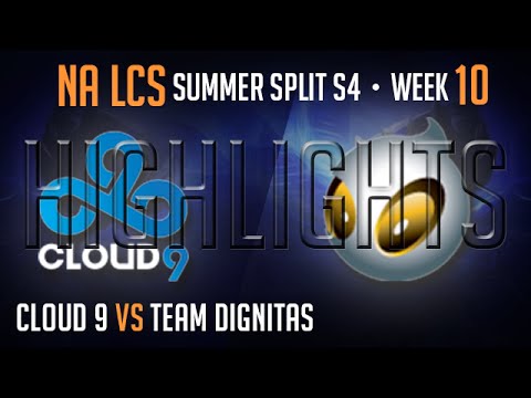 LCS Highlights Cloud 9 vs Dignitas Week 10 Day 1 NA Summer 2014 C9 vs Dig S4 W10D1G2 Season 4