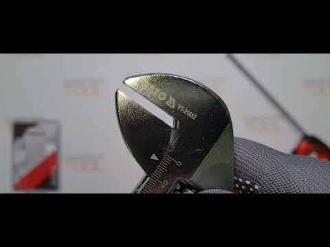 Ключ розвідний YATO : L= 250 мм. гумова ручка [6/36]