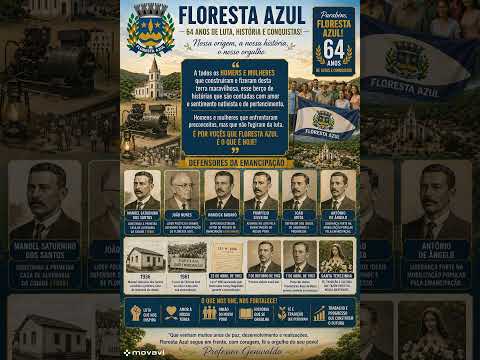 VIDEO HOMENAGEM A FLORESTA AZUL 64 ANOS