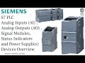 Siemens S7 PLC Analog Inputs Outputs Device Overview