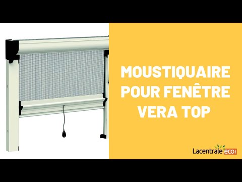 R1T Mosquitera vertical retráctil de muelle para ventanas con guía  telescópica - Mosquiteras a medida - Filograsso SRL