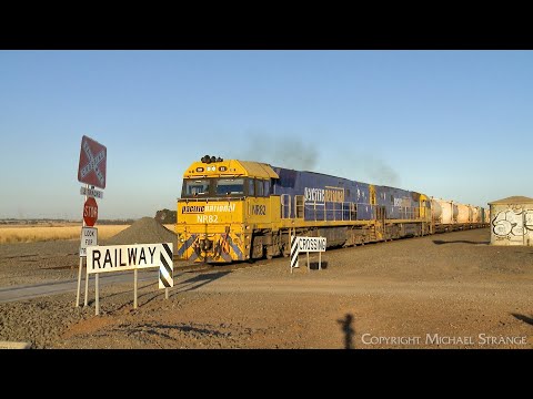 4MA5 Pacific National Container Train With Two NR Class Diesel Locomotives (12/2/2025) - PoathTV