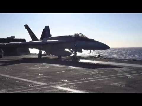 F/A-18 Catapult Launch on the USS Nimitz