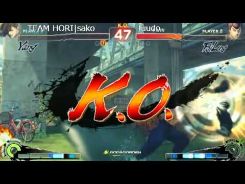 SSF4 AE: Sako (Yang) vs Fuudo (FeiLong) - Godsgarden 4