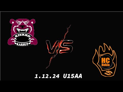 1.12.24 Kiekko-Karhut - HC Nokia mustat,  U15AA