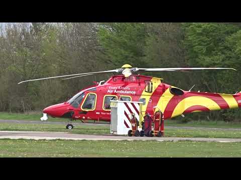 EHAA | Air Ambulance Take-off ,Helimed 07 (Spare) & Helimed 55