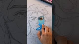 New 🤩 Gallery soft pastels unboxing | Krishna ji drawing ✨ #shorts