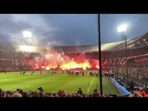NEVER STOP DREAMING! Gruwelijke sfeeractie bij Feyenoord - Olympic Marseille!