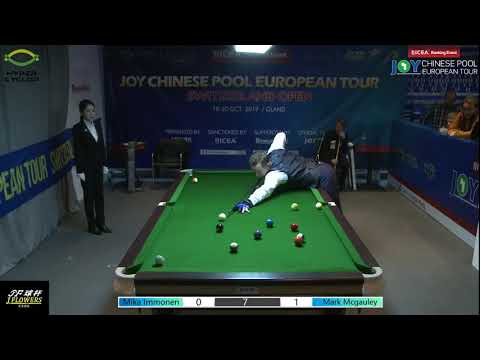 Mika Immonen VS Mark McGauley - 2019 Joy Chinese Pool Euro Tour Switzerland Open