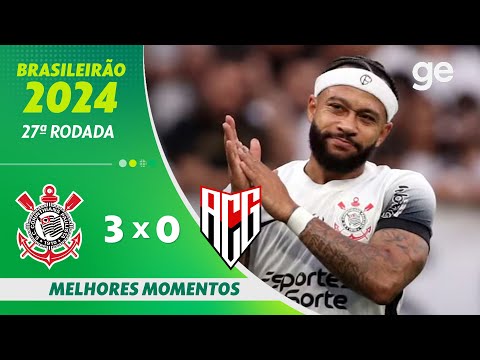 Gols e lances de Corinthians x Atlético-GO