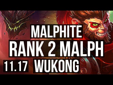 MALPHITE vs WUKONG (TOP) | Rank 2 Malph, 4/1/2 | BR Challenger | v11.17