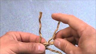 How to make a Crown splice or back splice.